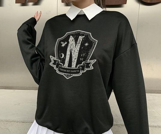 Nevermore Academy 1791 Sweatshirt, Wednesday TV Series 2022 Sweatshirt