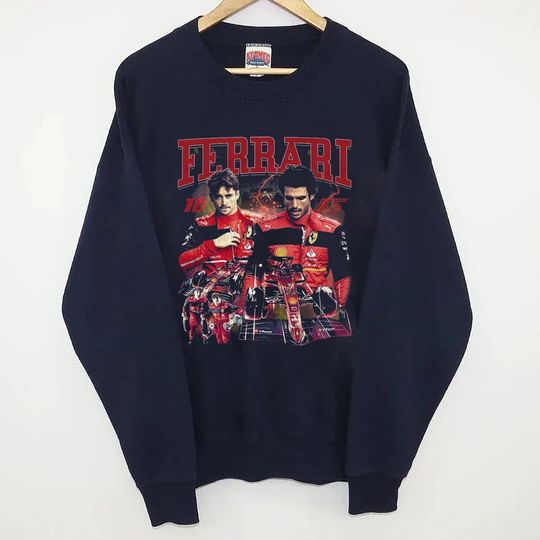 Charles Leclerc, Carlos Sainz racing 90s Vintage Shirt