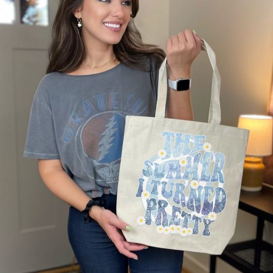 the summer I turned pretty Cotton Canvas Tote Bag