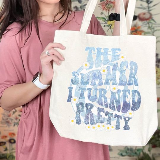 the summer I turned pretty Cotton Canvas Tote Bag