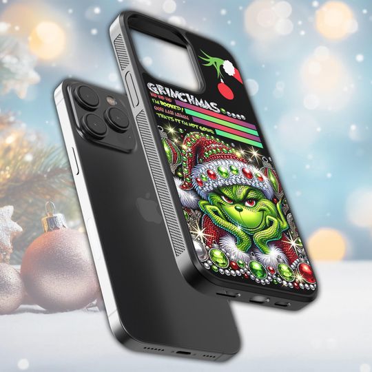 Grin Phone Case: Funny Christmas