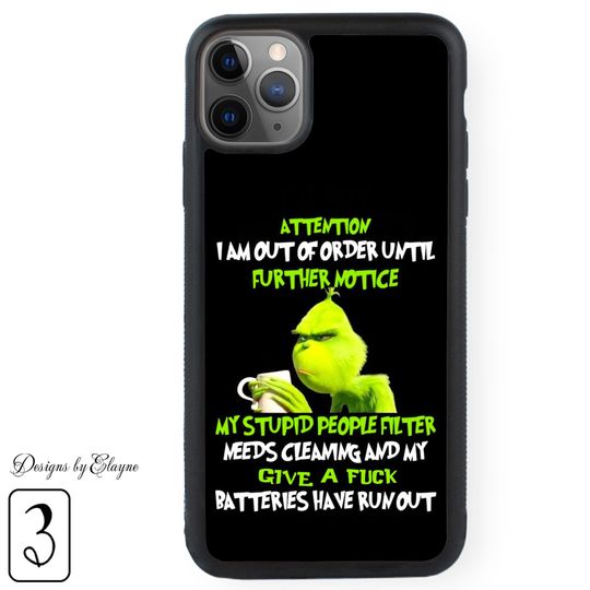 Christmas funny character Custom Phone Case, Funny Samsung, iPhone Xmas Cases