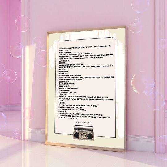 Inspired by Nicki Minaj | Superbass Home Decor