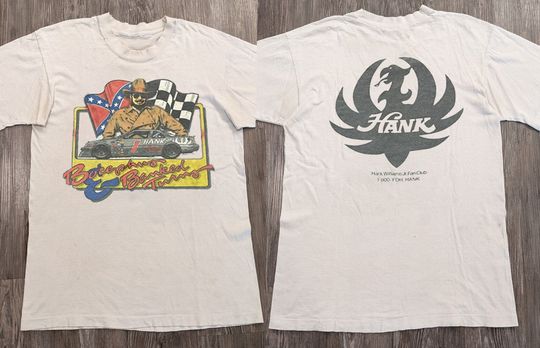 90s Hank Williams Jr. Racing T-Shirt, Vtg Hank Williams