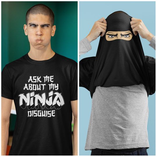 Ask Me About My Ninja Disguise Flip T-Shirt