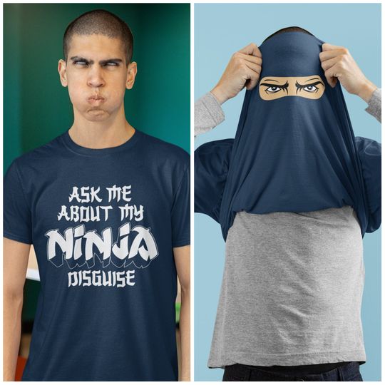 Ask Me About My Ninja Disguise Flip T-Shirt