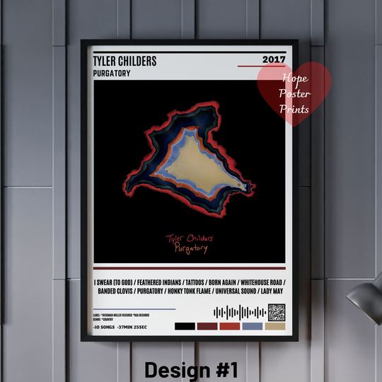 Tyler Childers Poster, Tyler Childers Purgatory Album Poster