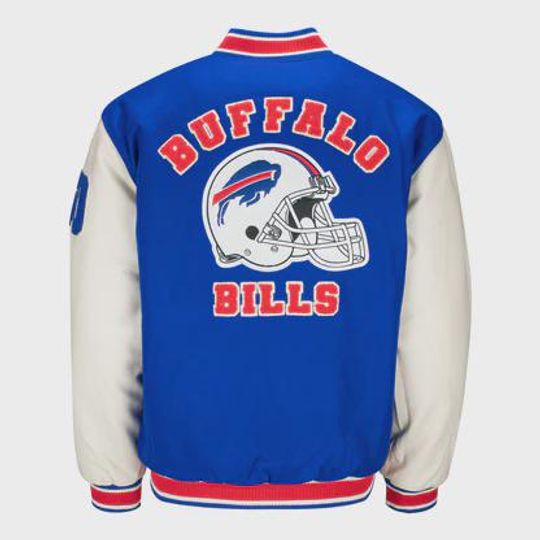Buffalo Football Biills Baseball Jacket, (Not Leather)