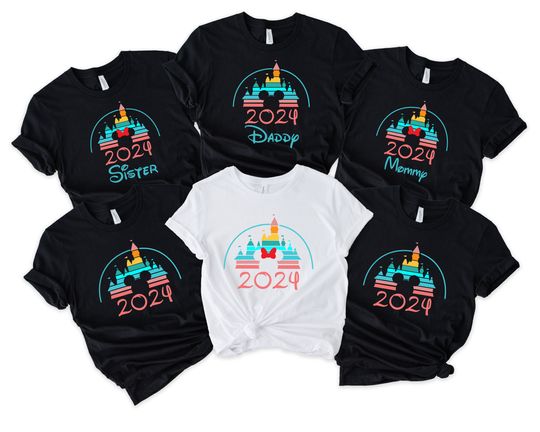 Disney Castle 2024 Shirt, Funny Disney Family Matching Shirt, Disney Family 2024