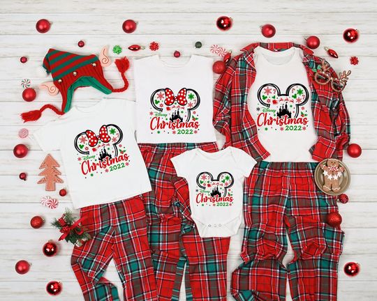 Disney Christmas 2022 Shirt, Disney Christmas Family Tshirt, Disney Christmas 2022 t