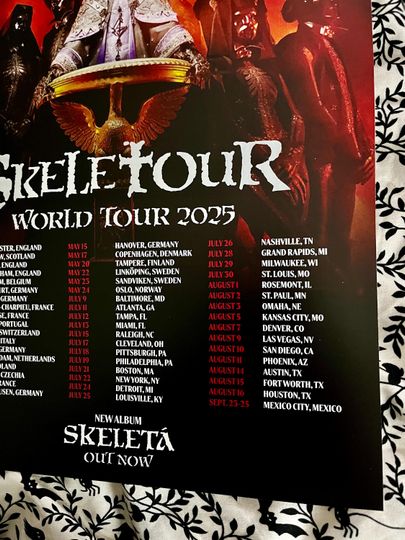 Ghost - Skeletour 2025 Poster