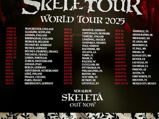 Ghost - Skeletour 2025 Poster