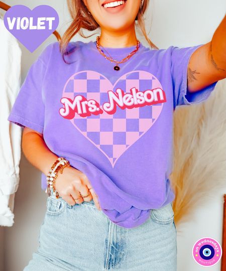 Valentines Day Teacher Shirt, Personalized Teacher Shirt
