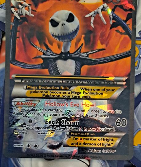 Nightmare Before Christmas - Jack Skellington PKM Card