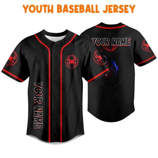 Personalize Spider Man Across the Spider Verse Baseball Jersey Shirt