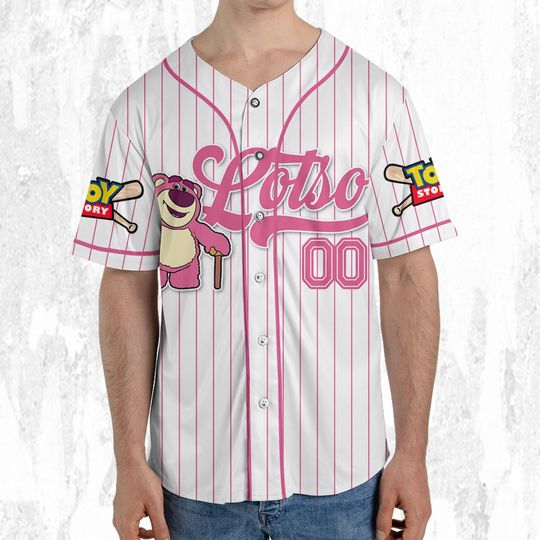 Custom Disney Toy Story Lotso Baseball Jersey