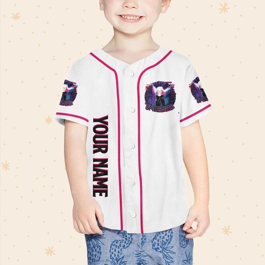 Personalize Spider Gwen, Disney Baseball Jersey