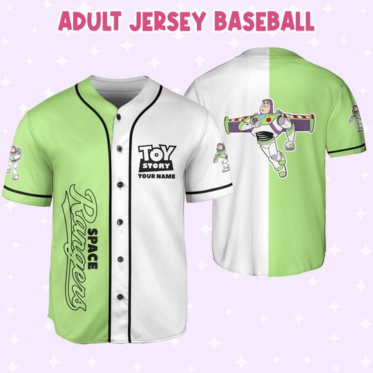 Custom Toy Story Buzz Lightyear Space Baseball Jersey, Gift For Baseball Fans