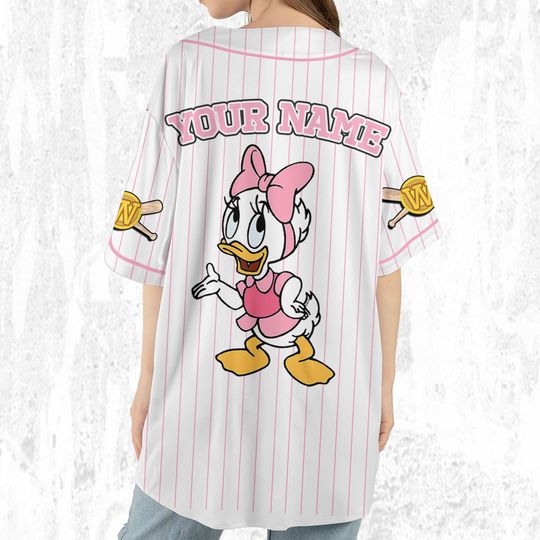 Custom Ducktales Webby Classic Binding Jersey, Disney Baseball Jersey Sports
