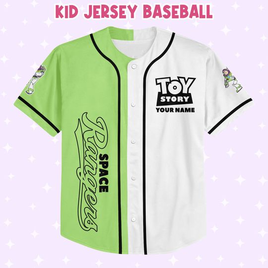 Custom Toy Story Buzz Lightyear Space Baseball Jersey, Gift For Baseball Fans