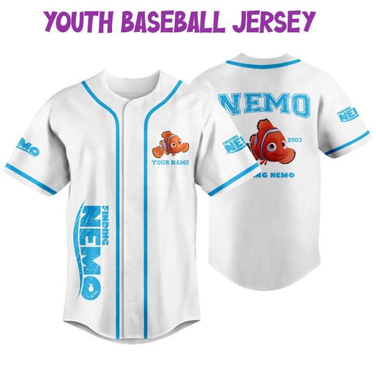 Personalized Disney Finding Nemo Vintage Nemo, Disney Baseball Jersey Sports