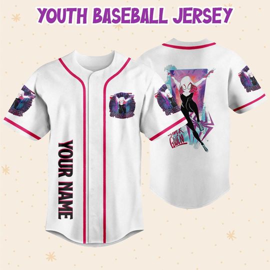 Personalize Spider Gwen, Disney Baseball Jersey