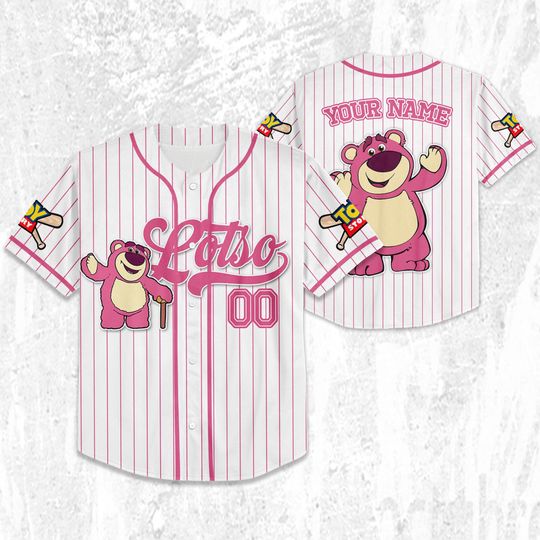 Custom Disney Toy Story Lotso Baseball Jersey