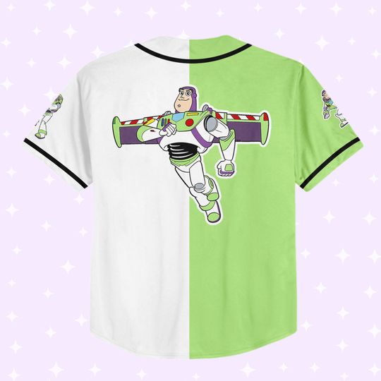 Custom Toy Story Buzz Lightyear Space Baseball Jersey, Gift For Baseball Fans
