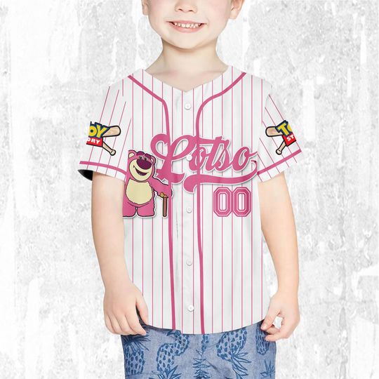 Custom Disney Toy Story Lotso Baseball Jersey