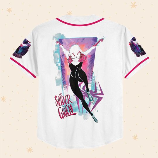 Personalize Spider Gwen, Disney Baseball Jersey