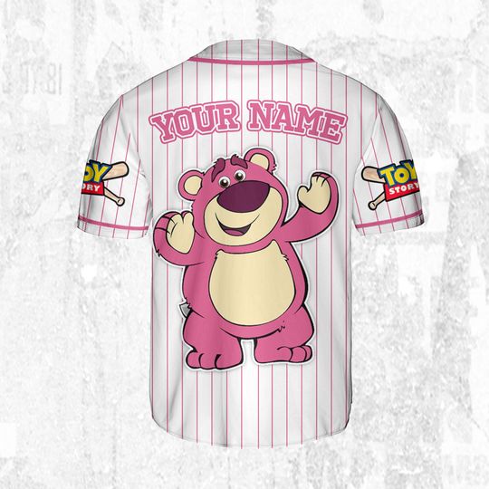 Custom Disney Toy Story Lotso Baseball Jersey
