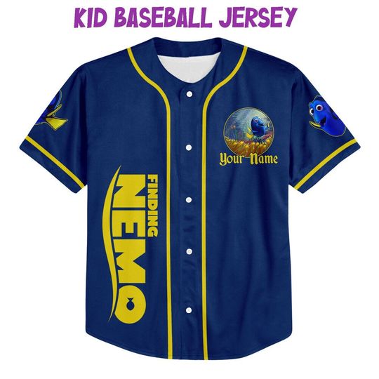 Personalized Disney Finding Nemo Dory Awesome, Disney Baseball Jersey Sports