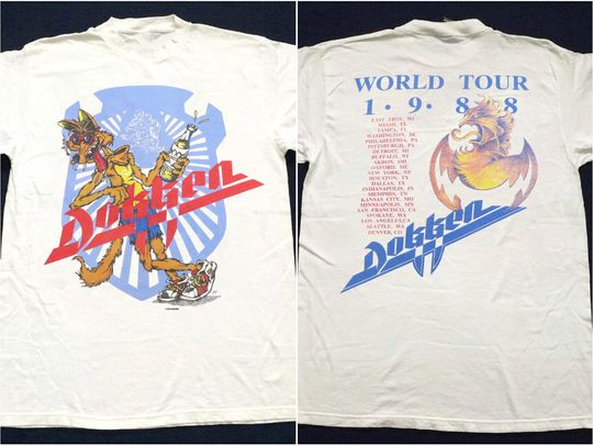 1988 Dokken - Monsters of Rock World Tour T-Shirt