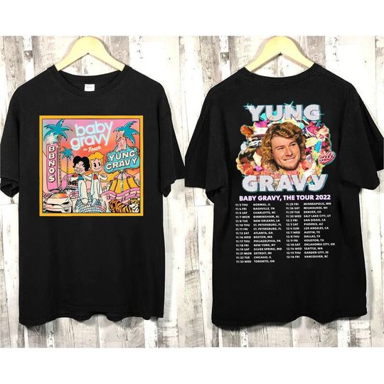 Baby Gravy Tour 2023 Shirt, Yung Gravy And BBNO Tour 2023 shirt