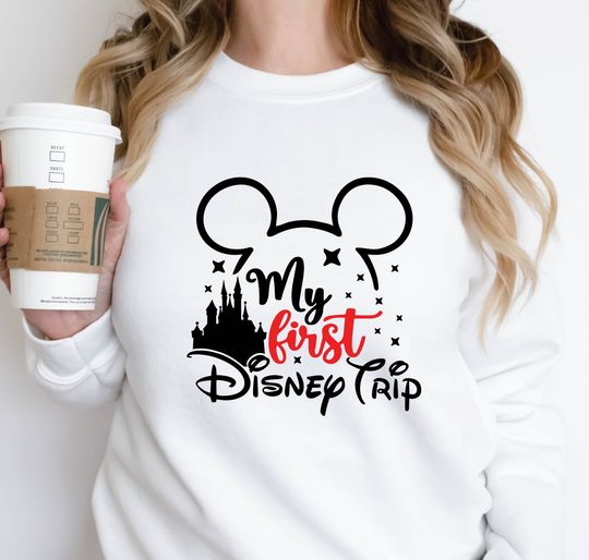 First Disneyland Trip Christmas Sweatshirt | My first Disney Trip