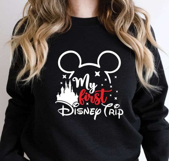 First Disneyland Trip Christmas Sweatshirt | My first Disney Trip