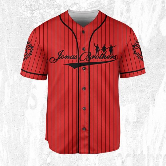 Jonas Brothers Sucker Red, Custom Baseball Jersey Shirt