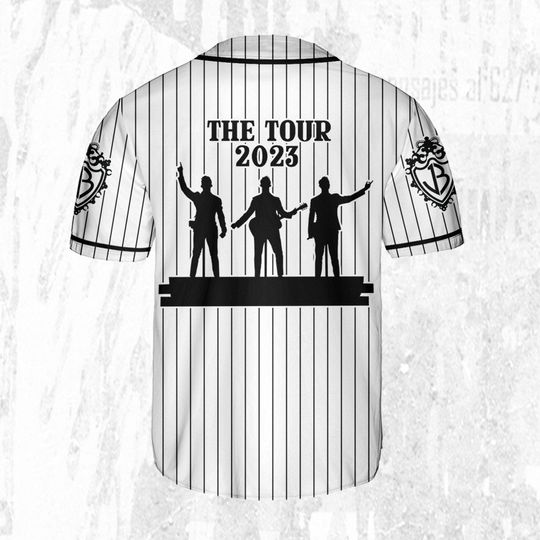 Jonas Brothers The Tour 2023 White, Custom Baseball Jersey Shirt