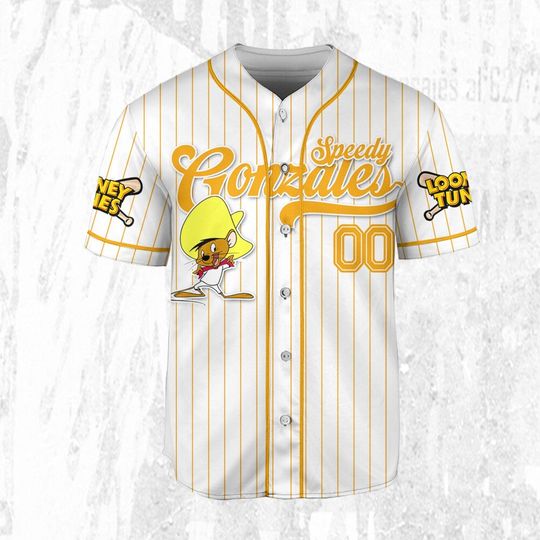 Custom Looney Tune Speedy Gonzales Simple Baseball, Baseball Team Outfit, Gift for Space Jamz Fans, Tune Squad Jersey, Family Jersey