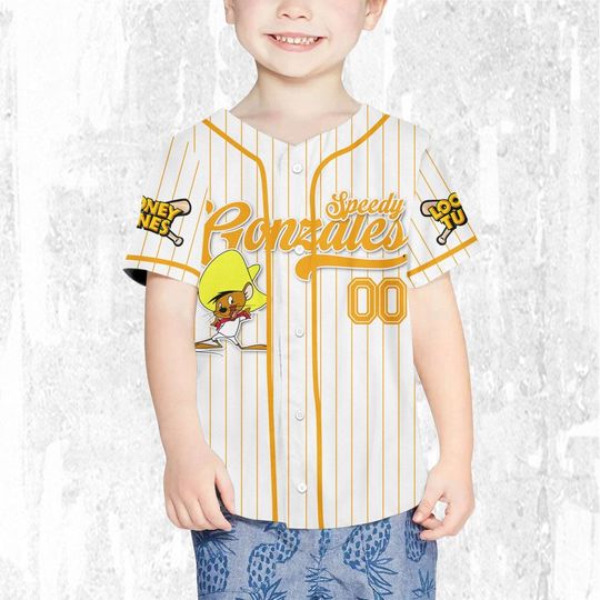 Custom Looney Tune Speedy Gonzales Simple Baseball, Baseball Team Outfit, Gift for Space Jamz Fans, Tune Squad Jersey, Family Jersey