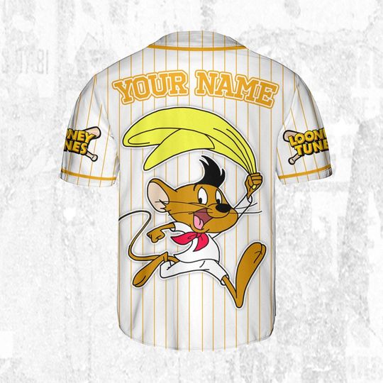 Custom Looney Tune Speedy Gonzales Simple Baseball, Baseball Team Outfit, Gift for Space Jamz Fans, Tune Squad Jersey, Family Jersey