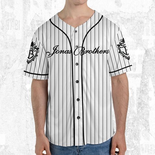 Jonas Brothers The Tour 2023 White, Custom Baseball Jersey Shirt