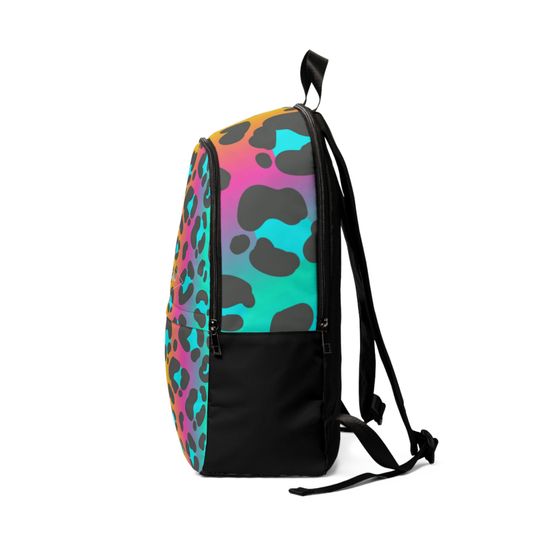 Groovy Cheetah Print Fabric Backpack