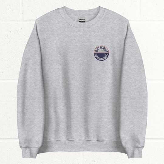 Anti-Hero "vote for me for everything" embroidered sweatshirt