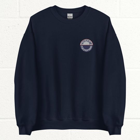 Anti-Hero "vote for me for everything" embroidered sweatshirt