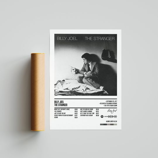 Billy Joel - The Stranger Poster | Album Cover Poster