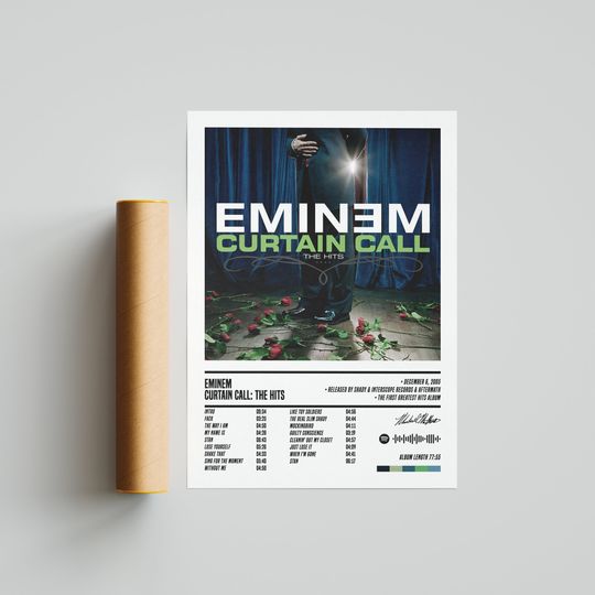 Eminem Curtain Call The Hits Poster