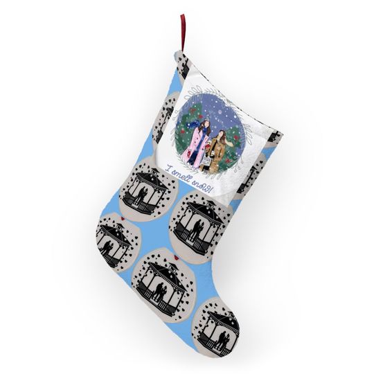 Merry Gilmore Girls Stars Hollow Rory Lorelei Lukes Chilton Snow Coffee Christmas Tree Holiday Stocking Gift