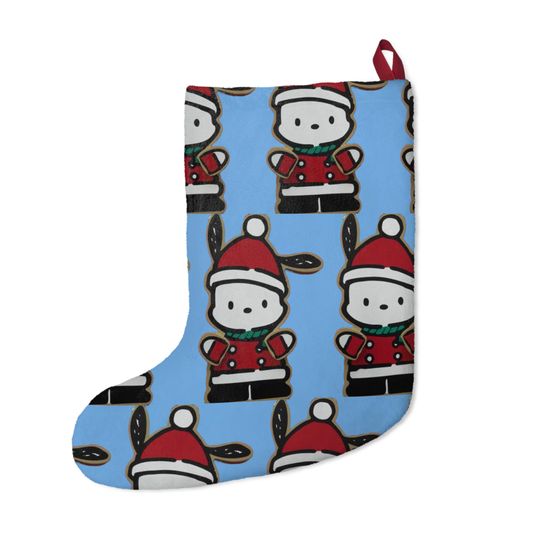 Retro Merry Pochacco Dog Kitty Christmas Tree Holiday Stocking Gift Present