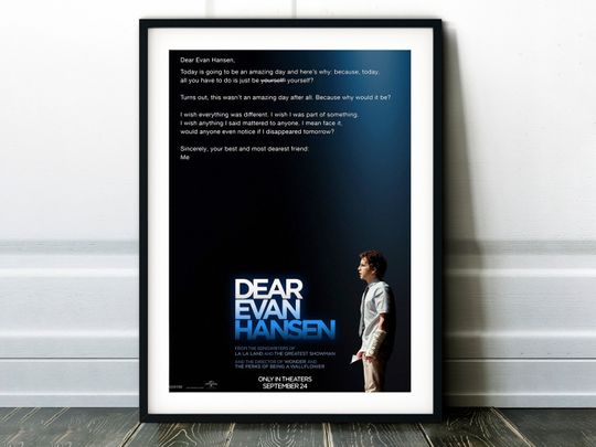 Dear Evan Hansen Musical Print Poster